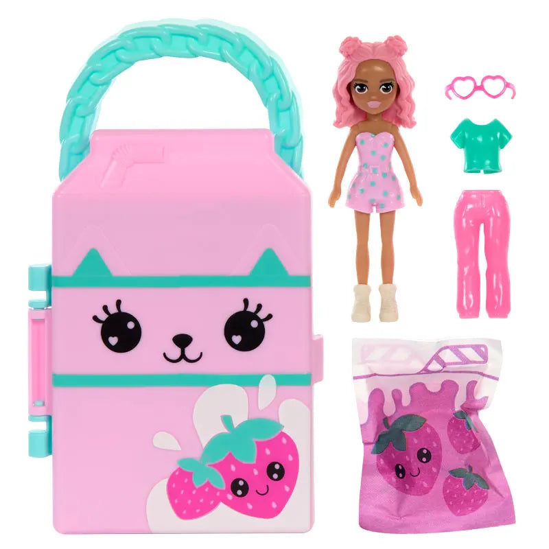 Mattel Polly Pocket - Puzdro Lil' Styles ružové (HTV01)