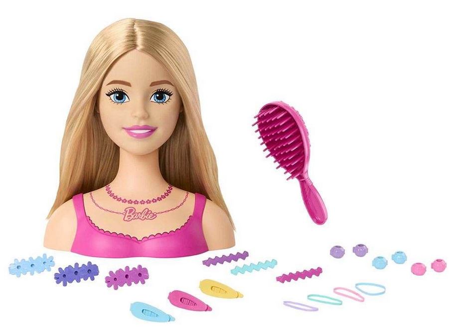 Mattel Barbie - Hlava na tvarovanie vlasov (HMD88)
