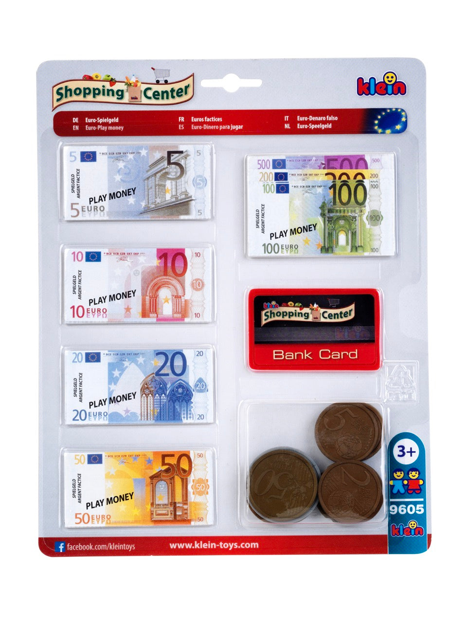 MM - Herné peniaze "Euro" s kreditnou kartou, blister