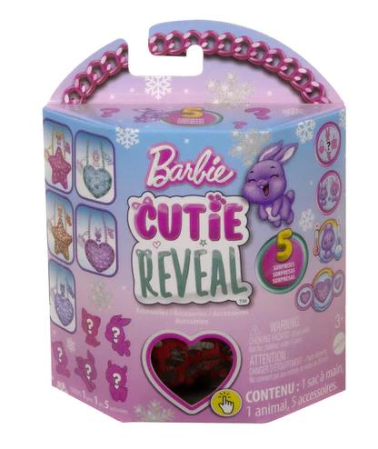 Mattel Barbie: Cutie Reveal - Ružová kabelka srdce a doplnky (HKR38)