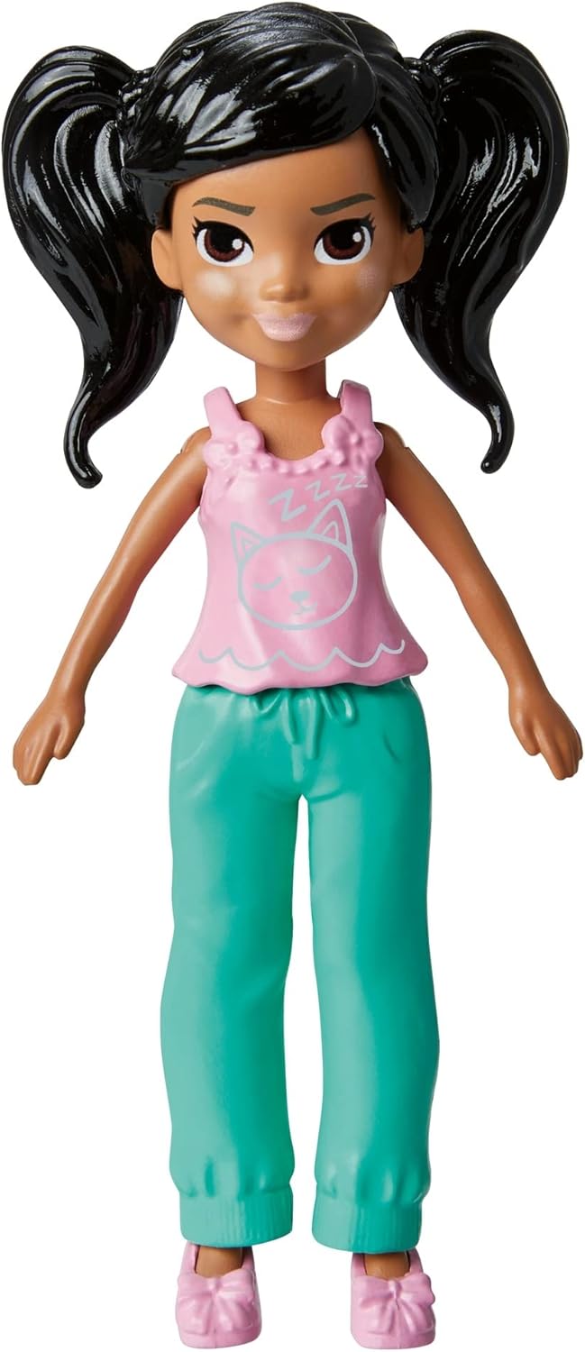 Mattel Polly Pocket - Bábika na relaxáciu doma so zvieratkom (HKV92)