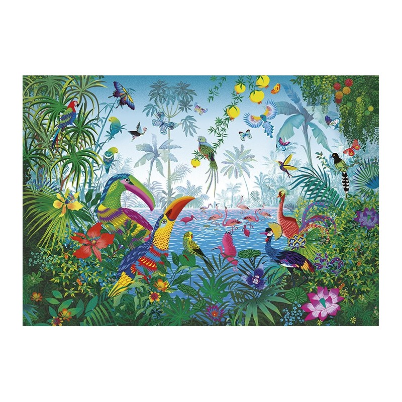 Puzzle 1000 kusov - Tropická záhrada - Peggy Nille
